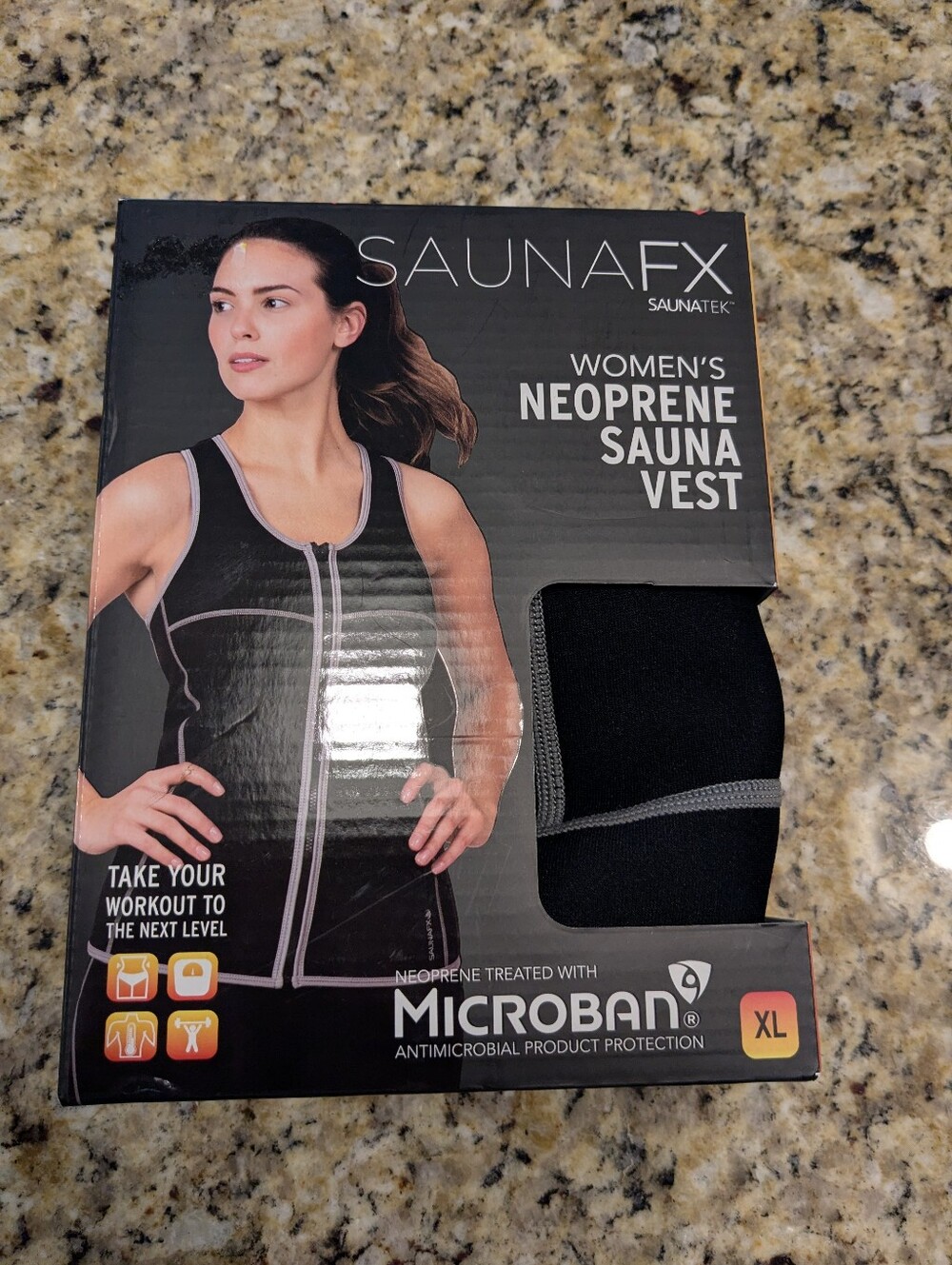 New SAUNAFX Women's Neoprene Sauna Vest - Black
